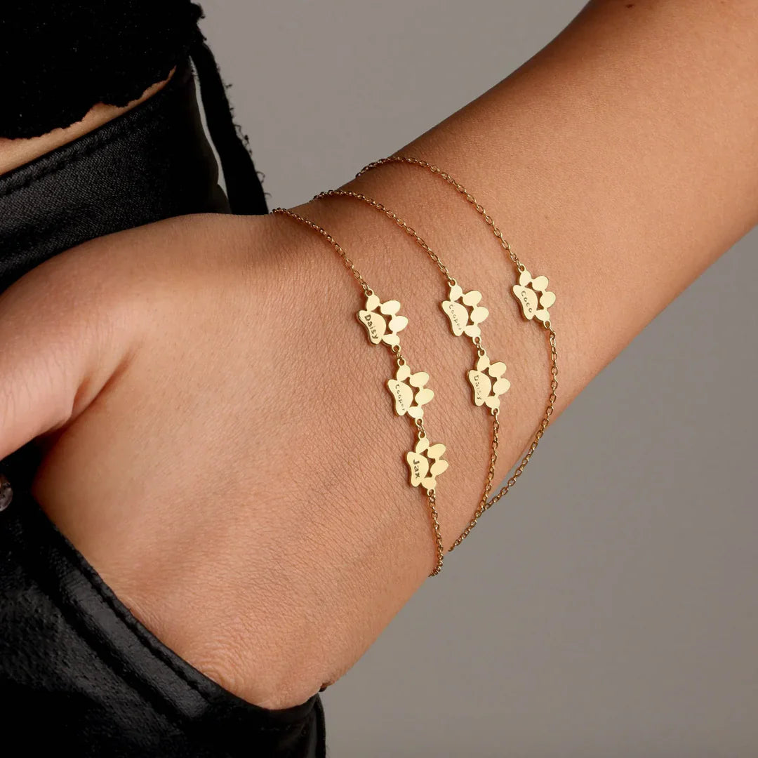 Bracelet pattes personnalisable
