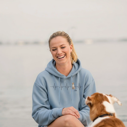 Sweat à capuche personnalisé « Battements de coeur animal »