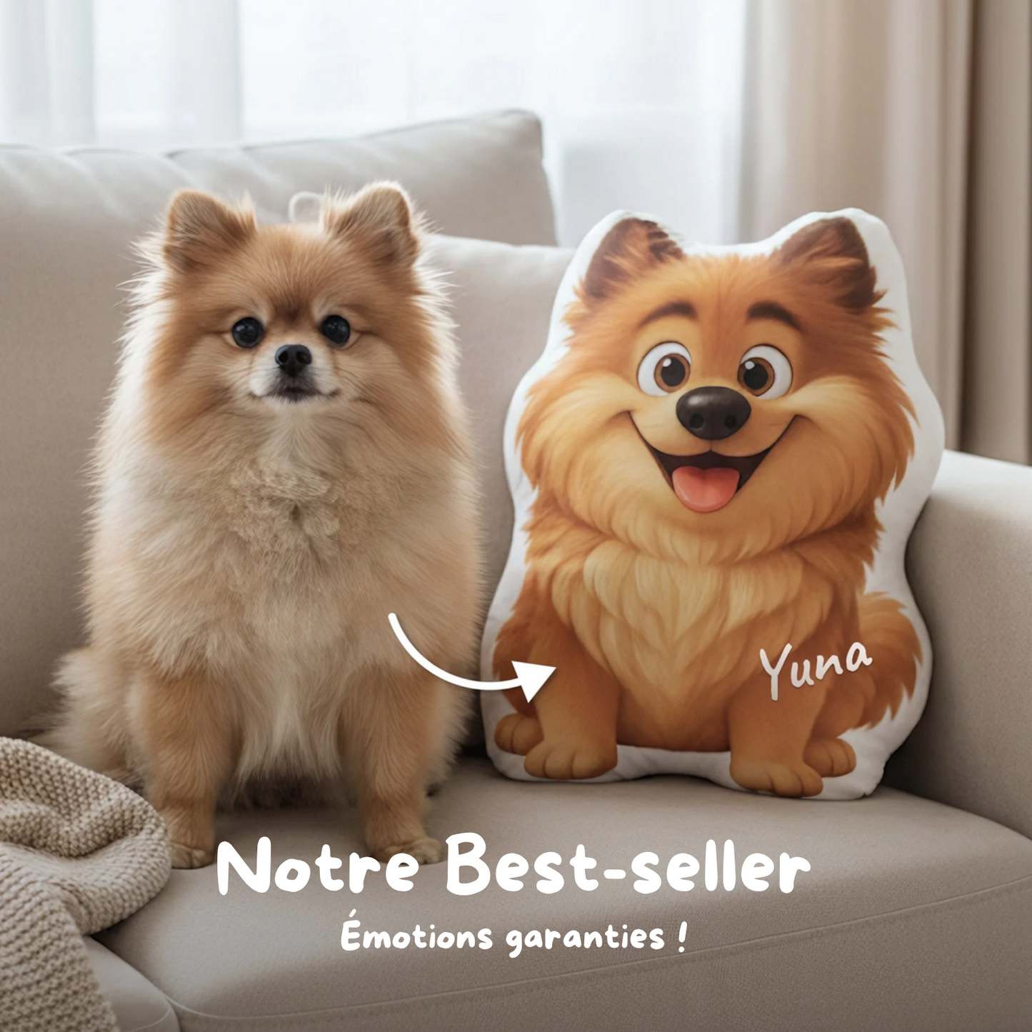 Coussin en forme d’animal (Style Disney Pixar)