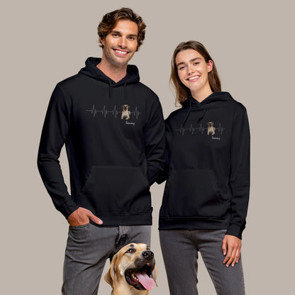 Sweat à capuche personnalisé « Battements de coeur animal »
