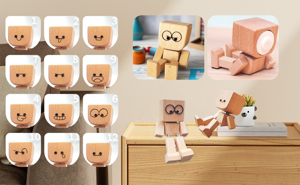 Figurine en bois dansante