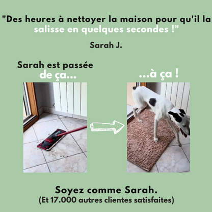 Tapis ultra-absorbant - pattes d'animaux