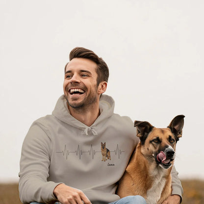 Sweat à capuche personnalisé « Battements de coeur animal »