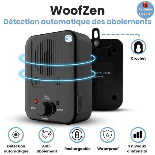 Dispositif anti-aboiement pour chien | WoofZen
